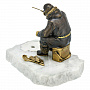 Бронзовая статуэтка "Зимняя рыбалка", фотография 3. Интернет-магазин ЛАВКА ПОДАРКОВ