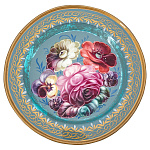 203101 Поднос с авторской росписью D=17 см А1820