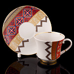 Чайная пара 220 мл "Русский стиль. Разгуляй". Форма Банкетная. ИФЗ Чайная пара 220 мл "Русский стиль. Разгуляй". Форма Банкетная. ИФЗ