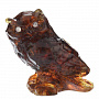 Статуэтка с янтарем "Сова", фотография 2. Интернет-магазин ЛАВКА ПОДАРКОВ