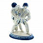 Статуэтка "Дзюдоисты". Гжель, фотография 3. Интернет-магазин ЛАВКА ПОДАРКОВ
