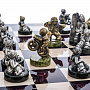 Шахматный ларец с фигурами из бронзы "Спорт" 48х48 см, фотография 8. Интернет-магазин ЛАВКА ПОДАРКОВ