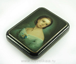  /9,5*12,5*2,5см Художественная роспись Шкатулка "Русский портрет" АР /125
