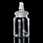 0053537/14.10051.07 ЛФЗ Под.набор БАНКА 1000мл МЫШЬ с СЫРОМ (крышка серая)