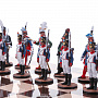 Шахматы с оловянными фигурами "Бородино" 48х48 см, фотография 2. Интернет-магазин ЛАВКА ПОДАРКОВ