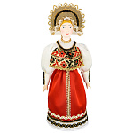0029277 Кукла "Девица-краса" в сарафане, душегрее и кокошнике. 19в Центр.Россия. 0137/023