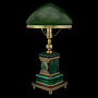 Лампа настольная кабинетная на малахитовой подставке. Златоуст, фотография 2. Интернет-магазин ЛАВКА ПОДАРКОВ