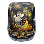   лаковая миниатюра ШКАТУЛКА "Мышка" 9*6,5*3см Авт.Краснов