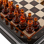 Шахматный ларец с янтарными фигурами "Королевский" 48х48 см, фотография 12. Интернет-магазин ЛАВКА ПОДАРКОВ