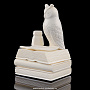 Скульптура из рога лося "Филин на книге", фотография 2. Интернет-магазин ЛАВКА ПОДАРКОВ