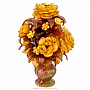 Сувенир "Букет цветов" Оникс, янтарь, смола 19,5 см, фотография 2. Интернет-магазин ЛАВКА ПОДАРКОВ