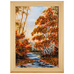 0076422-18*24 (15*21)см ПАННО настенной ПЕЙЗАЖ №13 (янтарная крошка)