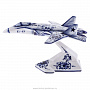 Скульптура "Самолет СУ-47". Гжель, фотография 5. Интернет-магазин ЛАВКА ПОДАРКОВ