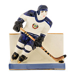  Фарфор Сувенир "ХОККЕИСТ" выс. ок.15см