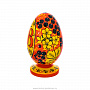Яйцо пасхальное с росписью Хохлома, фотография 2. Интернет-магазин ЛАВКА ПОДАРКОВ