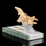 10790 Бронза Скульптура "Взлёт"(пьедестал) Змеевик, Мрамор 4.58.0.0