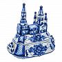 Фарфоровая шкатулка "Кремль". Гжель, фотография 4. Интернет-магазин ЛАВКА ПОДАРКОВ