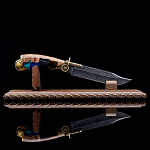 0053934 Оружие сувенирное НОЖ "РАЗВЕДЧИК"  на подставке