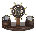 Метеостанция настольная с часами, гигрометром и барометром