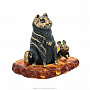Статуэтка с янтарем "Друзья кот и мышка", фотография 2. Интернет-магазин ЛАВКА ПОДАРКОВ