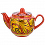 Чайник заварочный 0,5 л "Кудрина". Хохлома, фотография 3. Интернет-магазин ЛАВКА ПОДАРКОВ