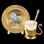 Кофейная пара "Лебедь". Златоуст