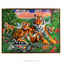 Картина "Тигрица с тигрятами" 90х60 см, фотография 1. Интернет-магазин ЛАВКА ПОДАРКОВ