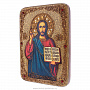 Икона из мореного дуба "Иисус Христос" 21х29 см, фотография 4. Интернет-магазин ЛАВКА ПОДАРКОВ