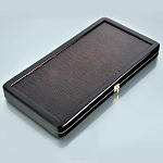 -50*25см  НАРДЫ подарочные с кожаной вставкой "КРОКО" kzn-10