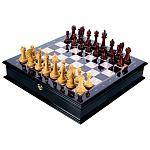 300864-НП Шахматный Ларец с дер.фиг."АРИСТОКРАТ"48*48 см