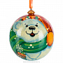 Новогодний елочный шар "Белый медведь", фотография 1. Интернет-магазин ЛАВКА ПОДАРКОВ