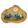 Часы из дерева "Тетерева" настенные, сувель березы, фотография 1. Интернет-магазин ЛАВКА ПОДАРКОВ