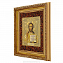 Настенная янтарная икона "Господь Вседержитель" 27х31,5 см, фотография 2. Интернет-магазин ЛАВКА ПОДАРКОВ