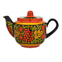 Чайник заварочный 650 мл "Ягодки". Хохлома, фотография 3. Интернет-магазин ЛАВКА ПОДАРКОВ