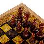 Шахматы с инкрустацией и фигурами из янтаря 37х37 см, фотография 12. Интернет-магазин ЛАВКА ПОДАРКОВ