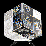 Статуэтка из хрусталя "Куб Мудрость"