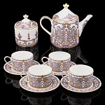 Чайный сервиз на 4 персоны "Барокко". Форма Идиллия. ИФЗ