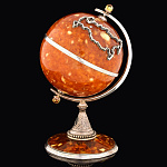 16011-Б Янтарь Композиция Глобус большой  Бронза