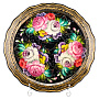 Поднос с авторской росписью "Цветы" 44х44 см, фотография 3. Интернет-магазин ЛАВКА ПОДАРКОВ