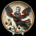 11186 Коллекционная тарелка 20см ЛУБОК "СИРИН"