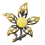 0049818/1711.4 Брошь Лилия (белый)