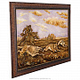 Картина янтарная "Охота на волка" 40х60 см, фотография 2. Интернет-магазин ЛАВКА ПОДАРКОВ