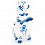 Скульптура "Тигр сидящий" Гжель, фотография 3. Интернет-магазин ЛАВКА ПОДАРКОВ
