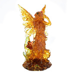 0058070/18*8см Янтарь Скульптура "Эльф"" (янтарь, заливка)