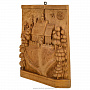 Деревянное резное панно "Монастырь" 41х35 см, фотография 3. Интернет-магазин ЛАВКА ПОДАРКОВ