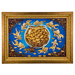 Картина янтарная "Рыбки. Символ достатка" 60х40 см