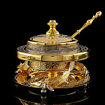 0072559 Златоуст ИКОРНИЦА"ТРИ ОСЕТРА",Хрусталь,в П/У(879)