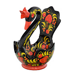 0028717  Хохлома СОЛОНКА "Лебедь" 