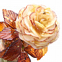 Сувенир "Цветок в вазе" (янтарь, оникс), фотография 2. Интернет-магазин ЛАВКА ПОДАРКОВ