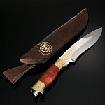 8566 Златоуст Оружие сувенирное НОЖ украшенная ручка, шпон 
